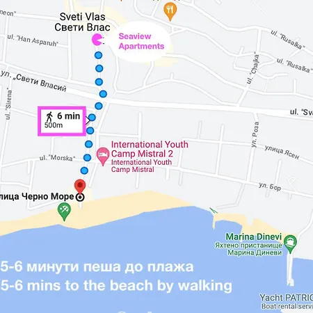 Апартаменты Central Seaview For 4 Guests